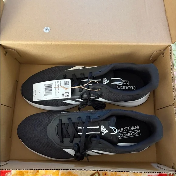 ❤️Adidas Black and White Athletic Shoes Size 11 New X _PLRPTH Running Shoes - Picture 2 of 7